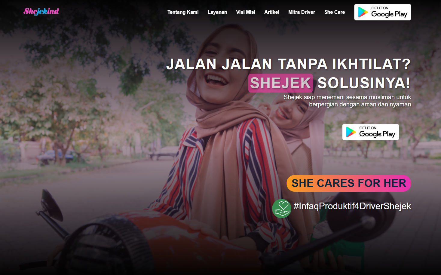 Mengenal She-Jek, Aplikasi Ojek Online Khusus untuk Wanita