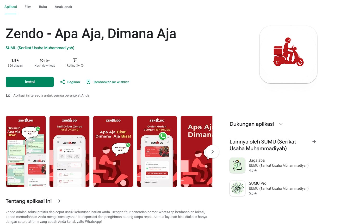 Cara Menghapus Akun Ojek Online di Aplikasi Zendo App