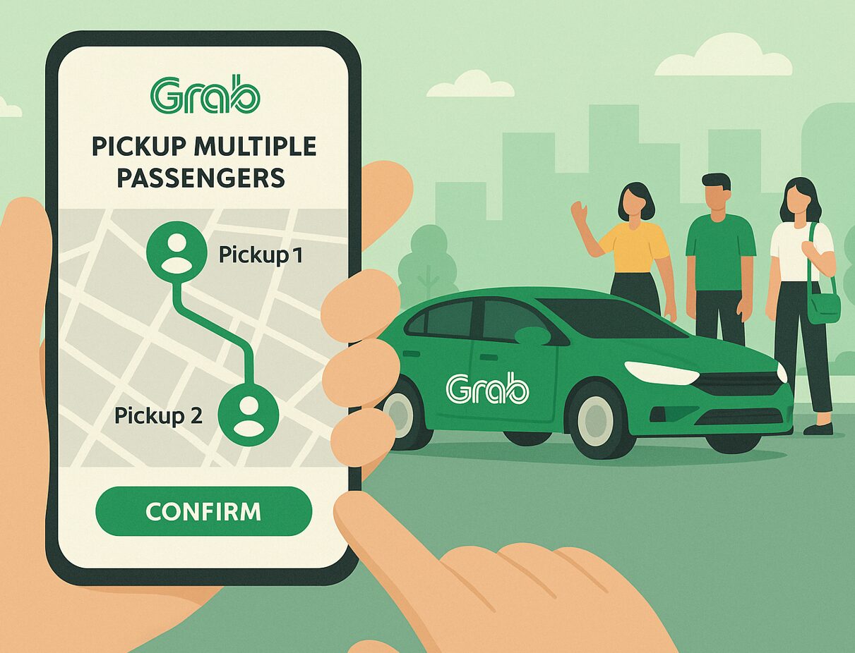 Trik Hemat Waktu dengan Fitur Pickup Multiple Passengers di Aplikasi Ojek Online Grab