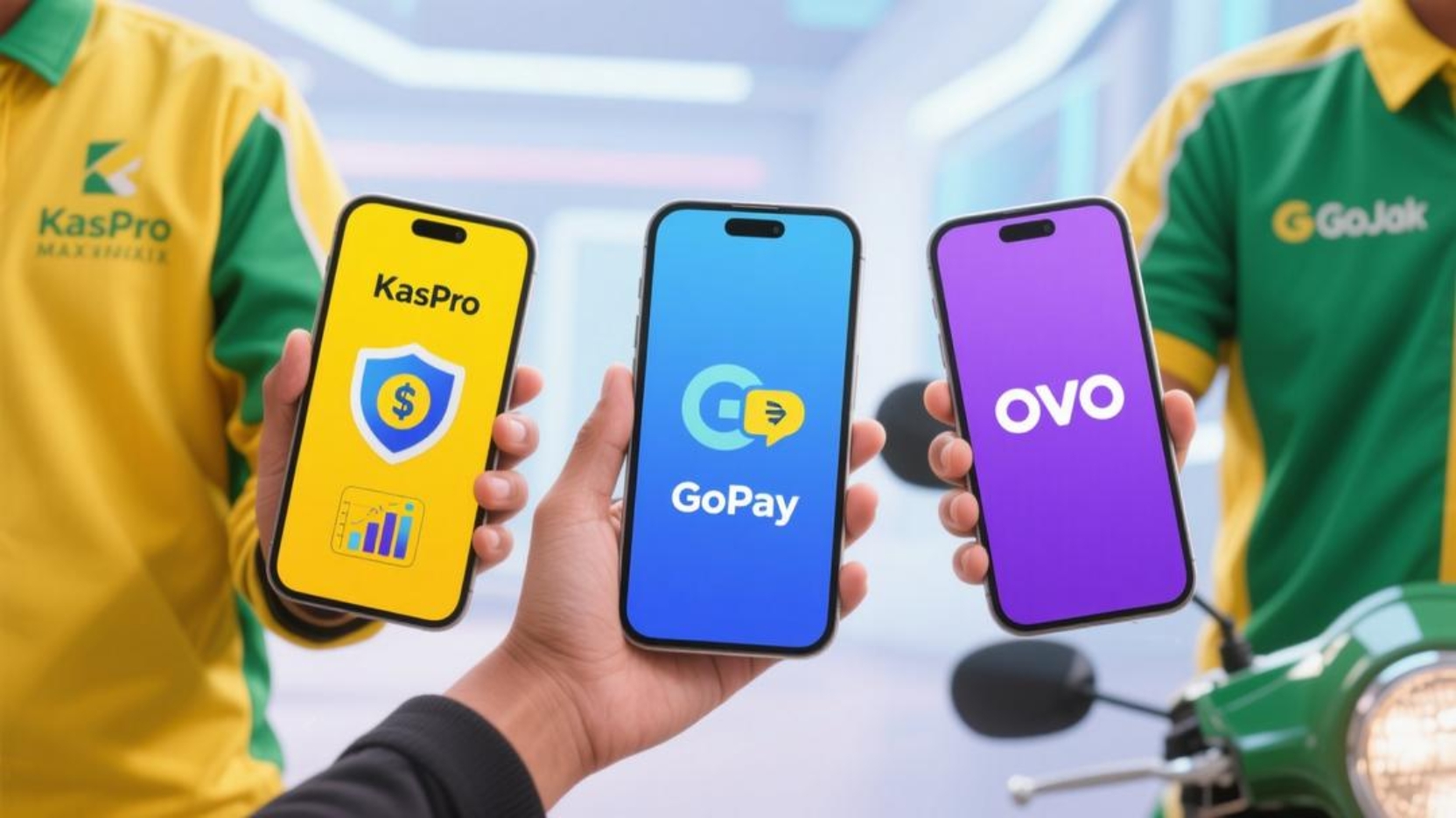 PERBEDAAN KASPRO VS GOPAY VS OVO UNTUK DRIVER OJEK ONLINE Perbedaan Kaspro vs Gopay vs Ovo