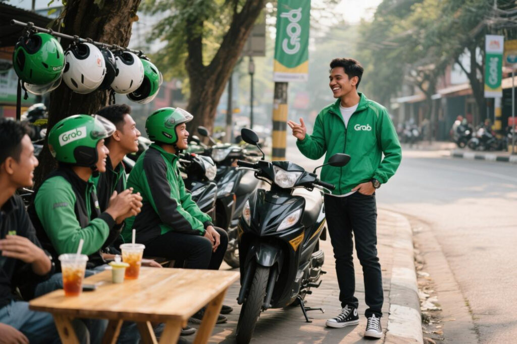 Pemuda Bernama Jaya Berusia 29 Tahun Yang Juga Kerja Sebagai Supir Ojol atau Ojek Online
